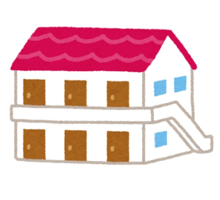 いらすとや-フォリー画像　アパート