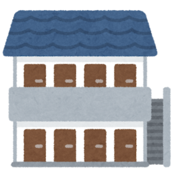 いらすとや-青のアパート