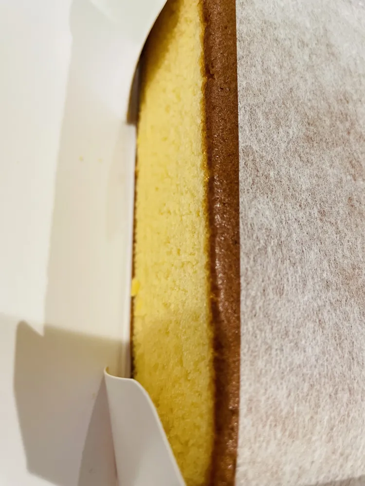 はちみつカステラの断面