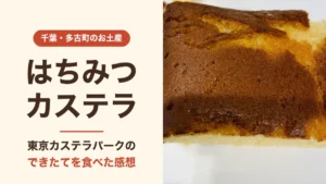 東京カステラパークのはちみつカステラ